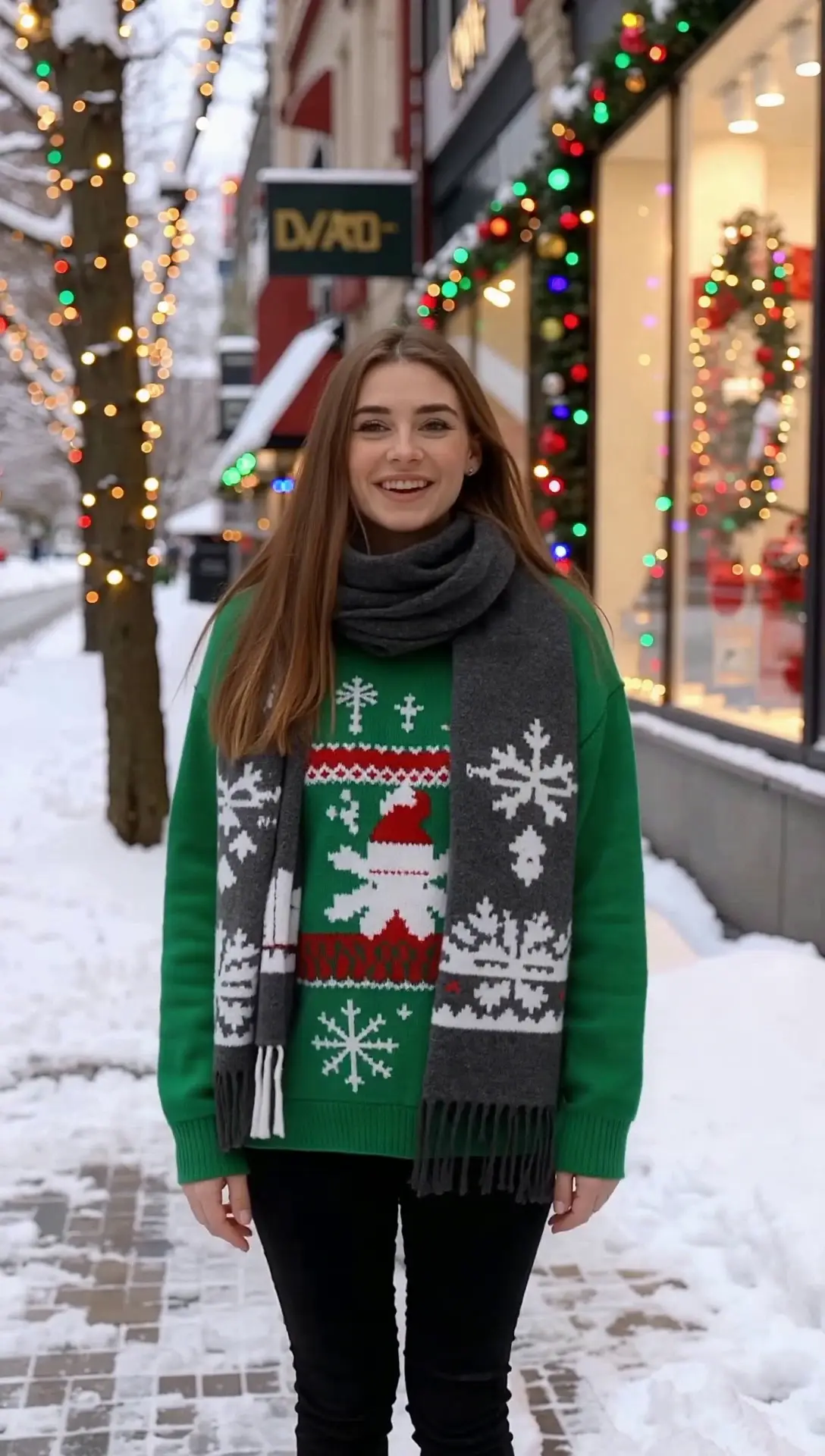 AI Lip Sync template of a outgoing girl portrait