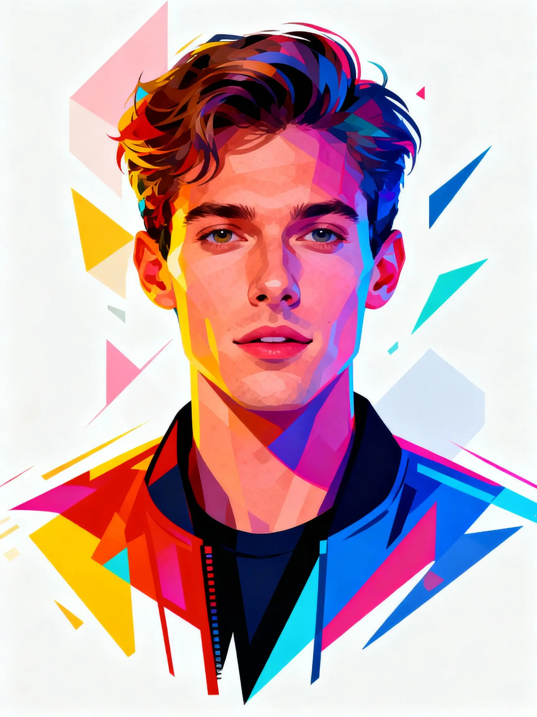 Cool anime style portrait example