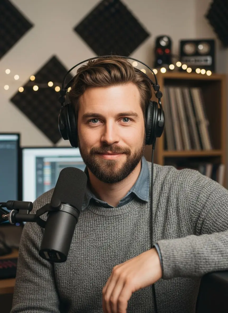 ai portrait generator podcast host headshot