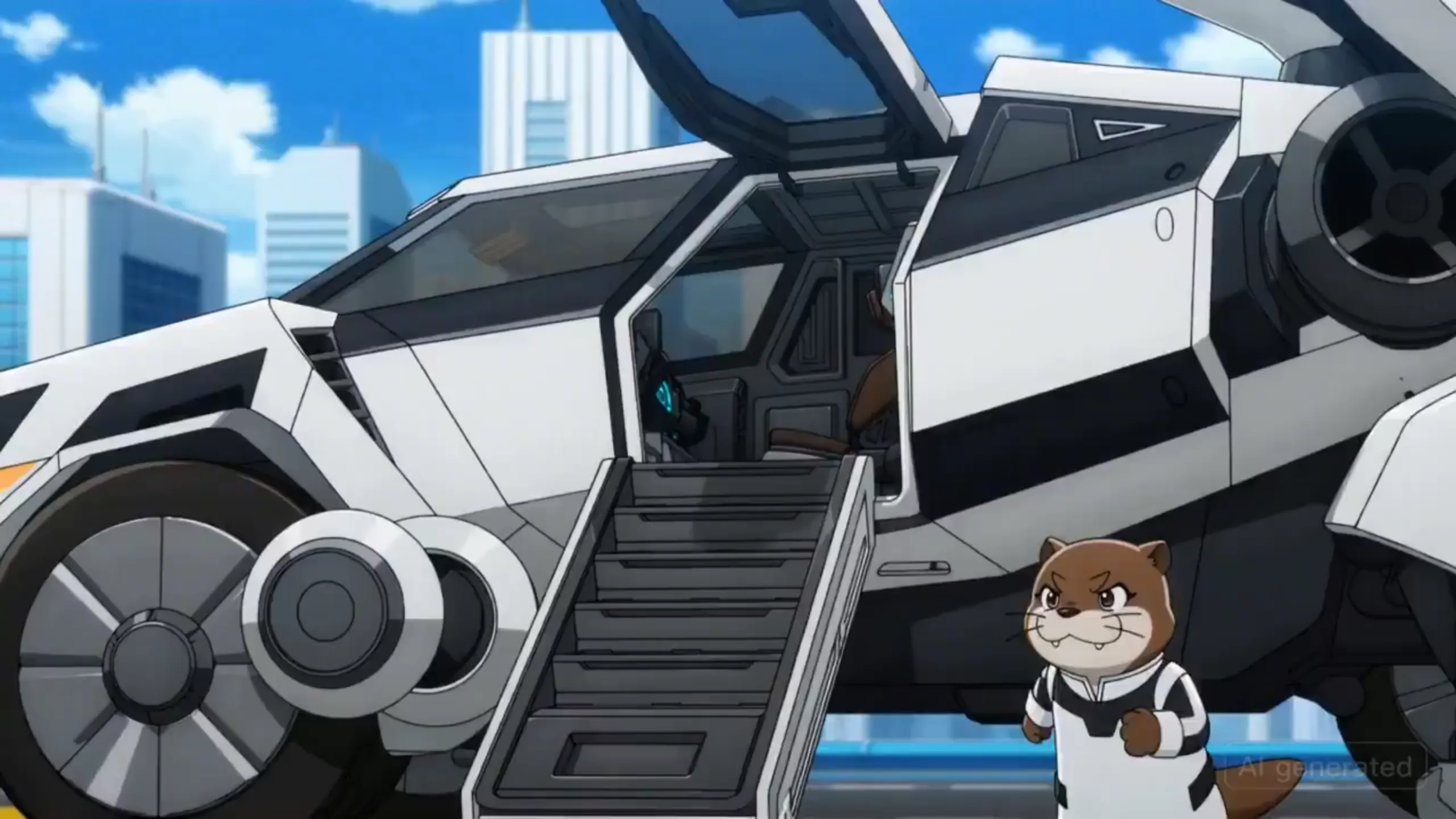 Mecha Otter Battle created with Seedance AI