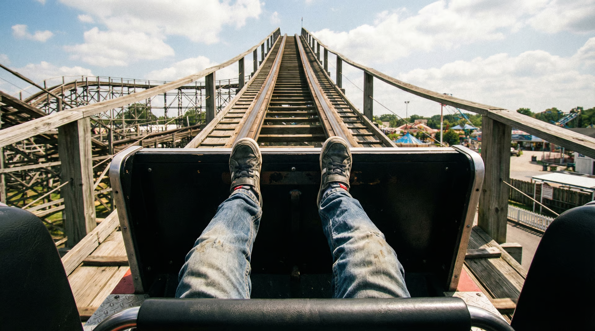 POV roller coaster ride created with Seedance AI